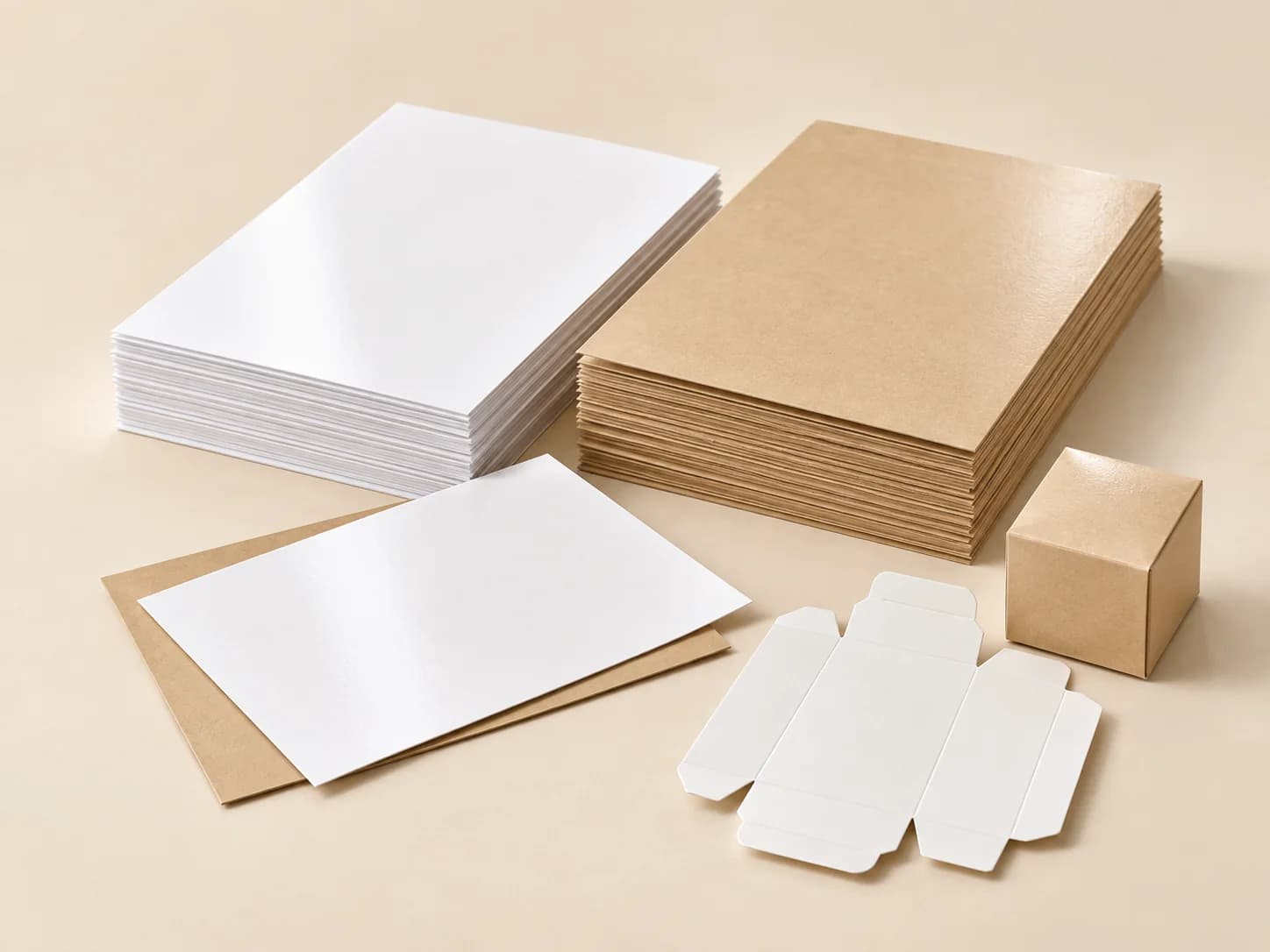 Cupstock and coated paper material reference