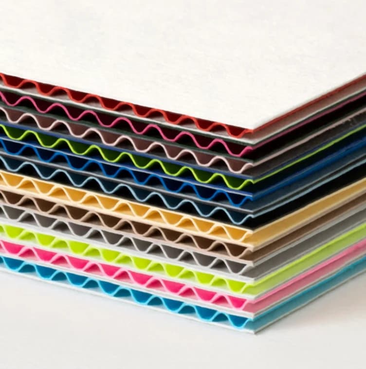 E F G flute corrugated board comparison