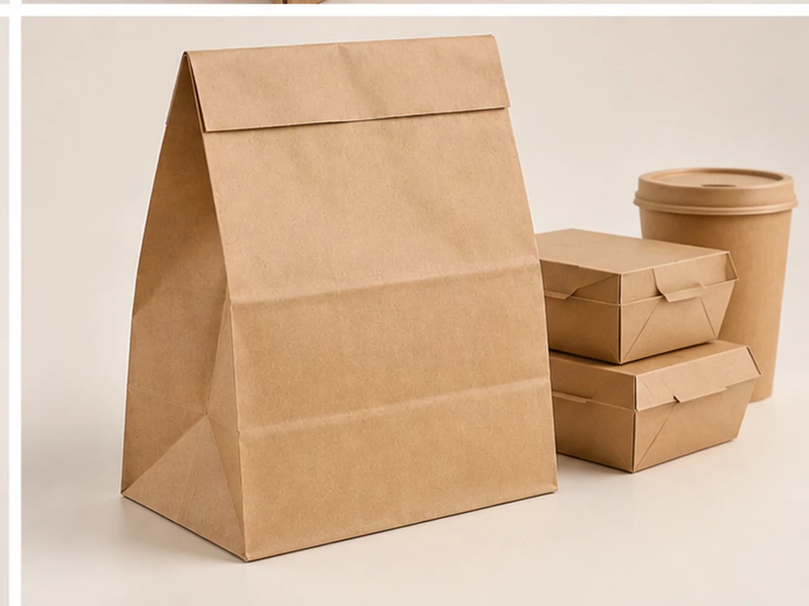 Food takeaway paper bag